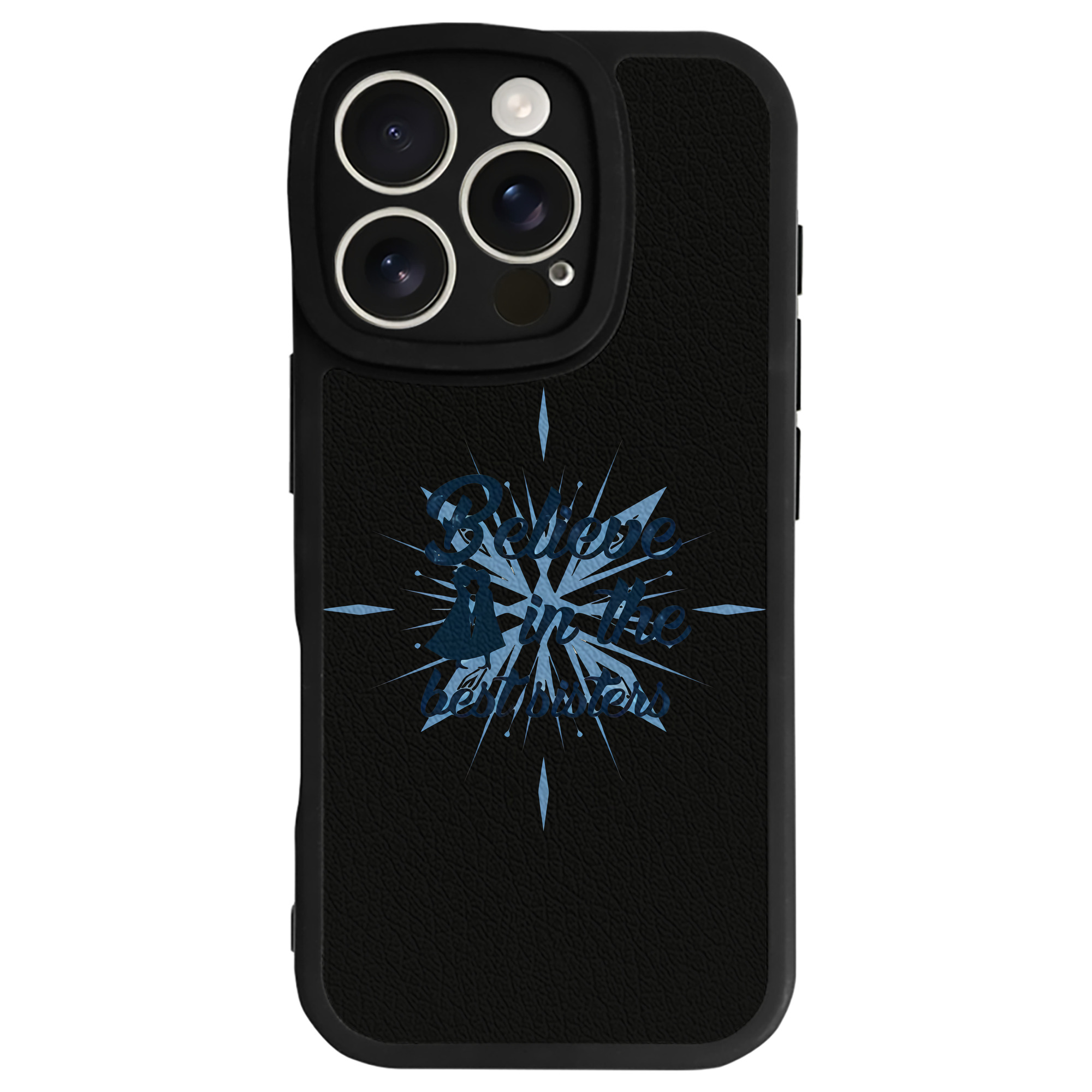 （画像用） アナと雪の女王 アンナ エルサ Frozen Anna Elsa 【iPhone 16シリーズ対応】シリコンスマホケース（レザー調） 材質：シリコン